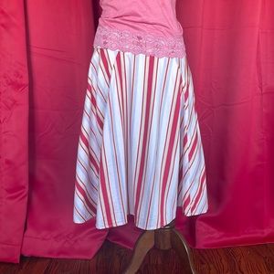 Anthropologie half-circle swing skirt.
